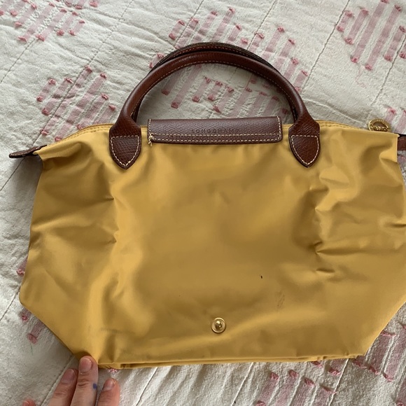 Longchamp Le Pliage small mustard yellow original bag - Picture 4 of 9